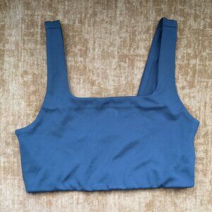 Girlfriend Cropped Tommy Bra in Moss XS